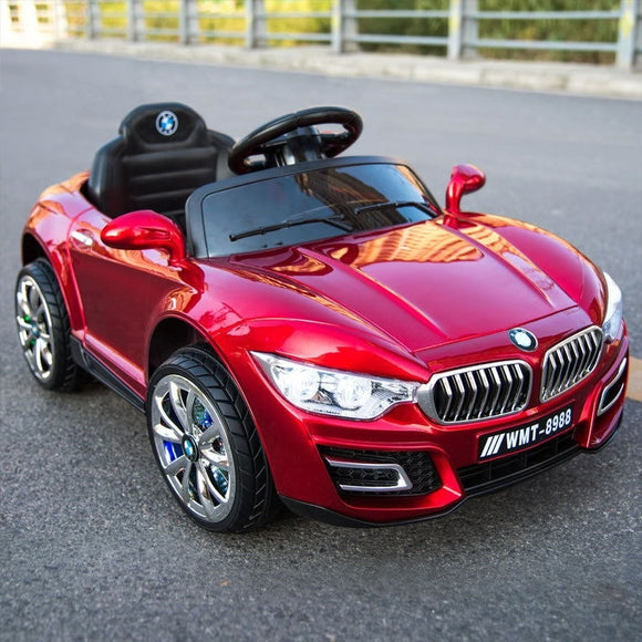 Children's electric four-wheel dual-drive BMW car