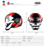Robot Motorcycle Full Face Helmet