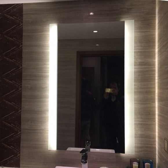 Hotel LED Bathroom Mirror Wholesale Intelligent Vanity Makeup Mirror Customizable Illuminate Anti-fog Mirrors espejos de pared