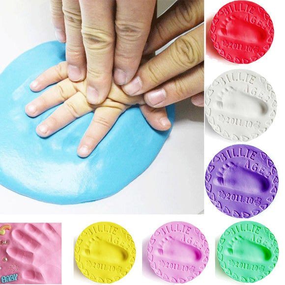 Soft Clay Baby hand foot Imprint Kit